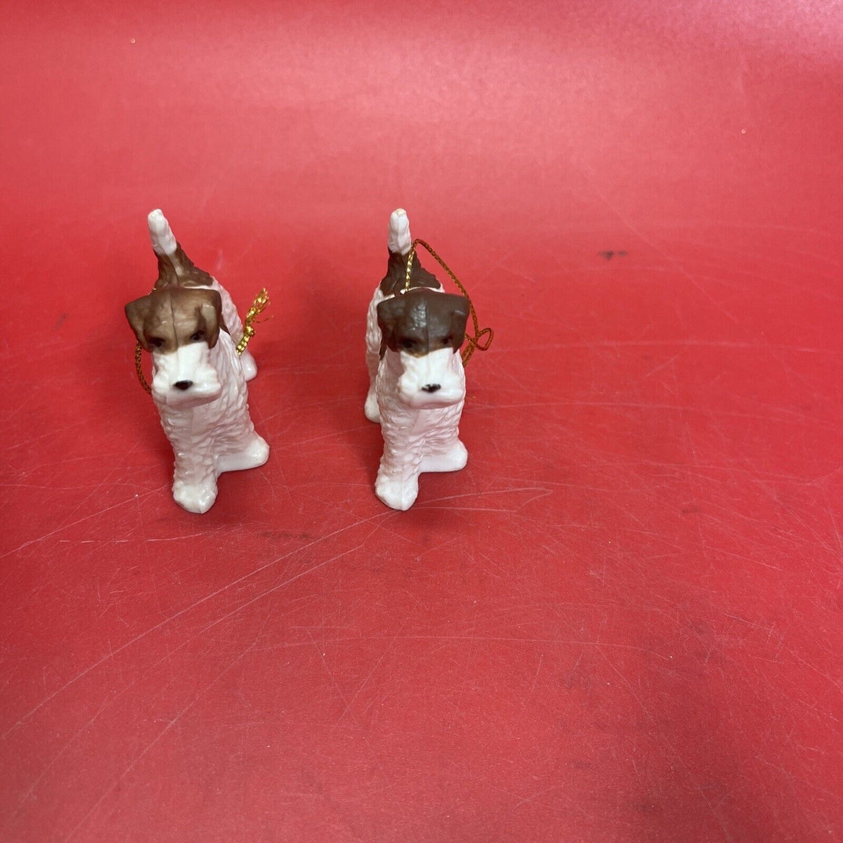 Vintage Christmas Dog Figurines Lot 5