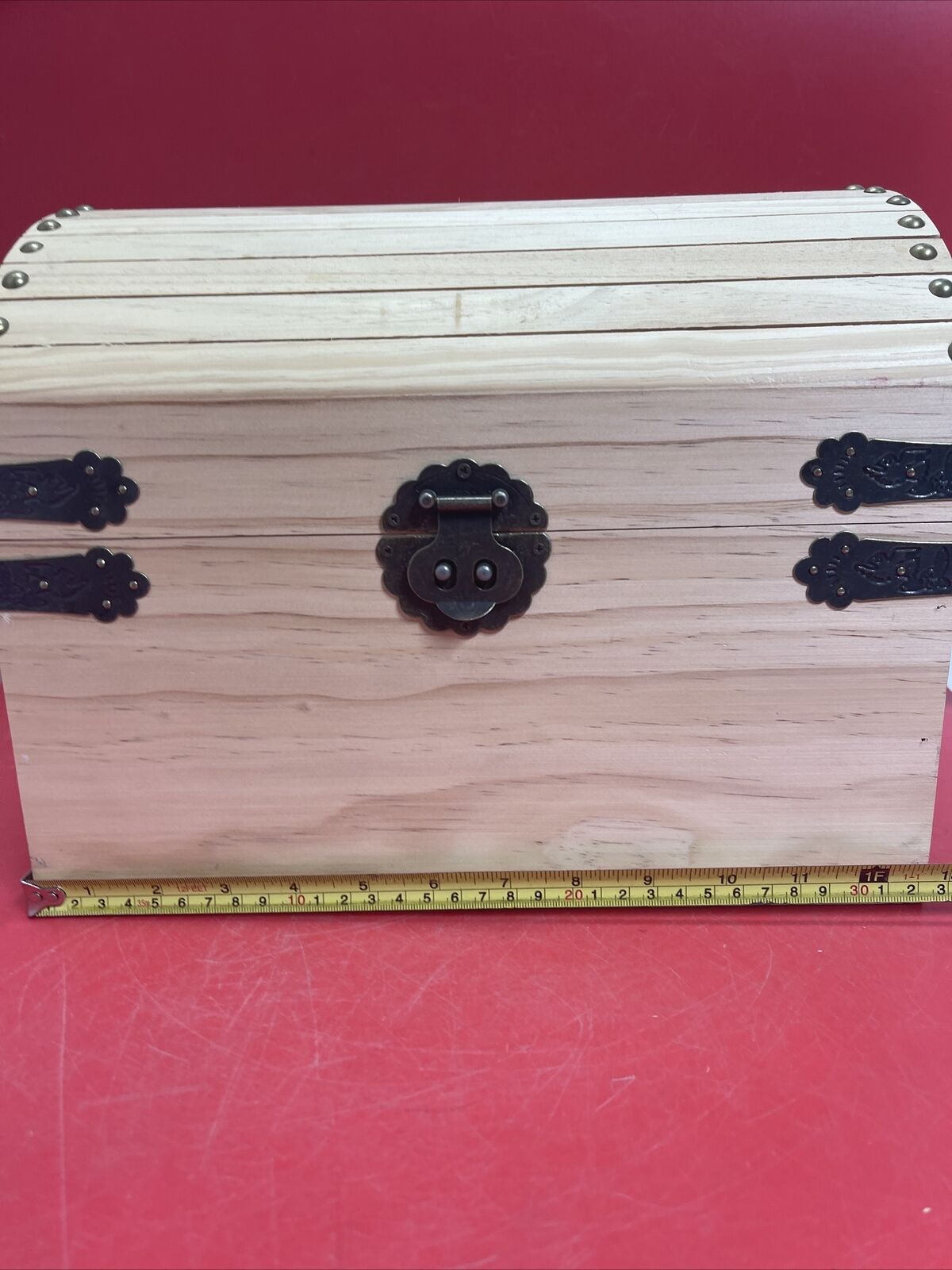 3 Wood Box ,Decorative Piece for Storage Display ,Front Hinge and Side Handles