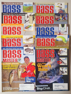 Bass Master magazine Lot of 10 Feb-Nov (2007)