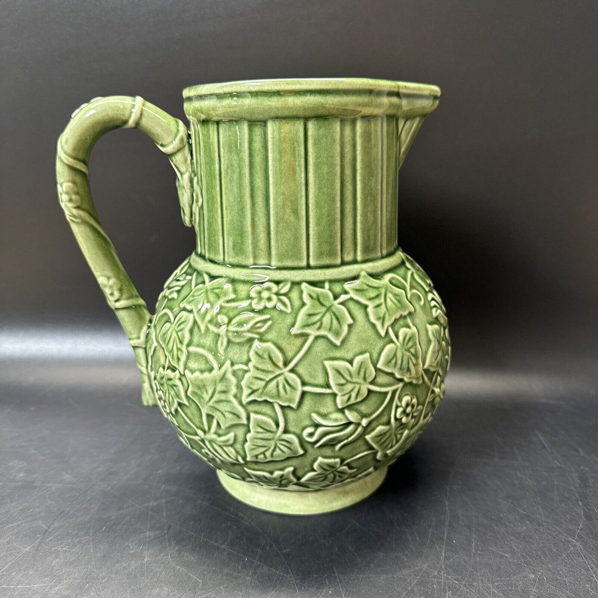 Lenox Pitcher Summer Terrace Green 8” Pottery