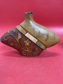 Retro-style Flower Vase Muted Colors Unique Shape