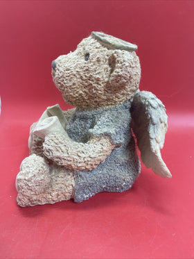 Vintage Angel Bear, with wings and halo