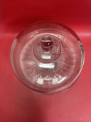 ANCHOR HOCKING GLASS 2 PIECE CANFIELD FOOTED CAKE DOME LID PLATE SET 1600/86