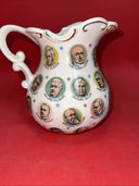 Vintage 1965 Chadwick-Miller Importers US Presidents Pitcher, Japan 5.5” Tall