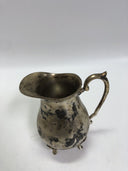 Silverplate Water Pitcher with Ice Guard and Claw Feet