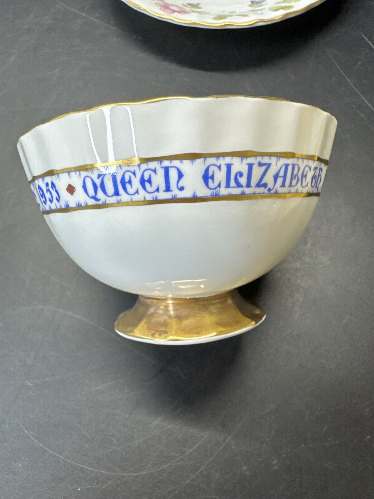 Aynsley Queen Elizabeth II 1953 Coronation Teacup and Saucer  - England