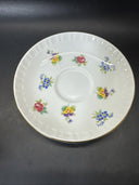 Staffordshire Bone China Crown Tea Cup & Saucer/ Set Of 2
