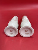 LENOX IVORY CHINA SMALL FLOWER/BUD Vase Butterfly China Set 2