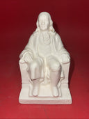 Rare Vintage Ceramic 4.5” Seated Benjamin Franklin Charls Prod Japan Americana