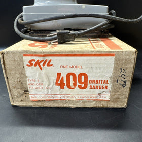 SKIL Vintage Orbital Sander Model 409 Type 3 4000 Opm 115 Volt