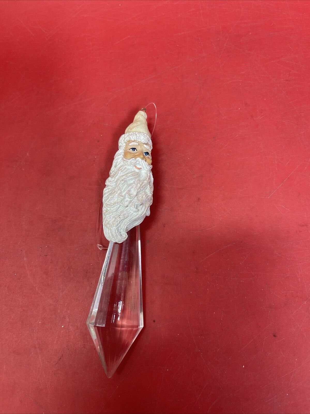 Vintage Santa Ornaments Resin Set Of 11