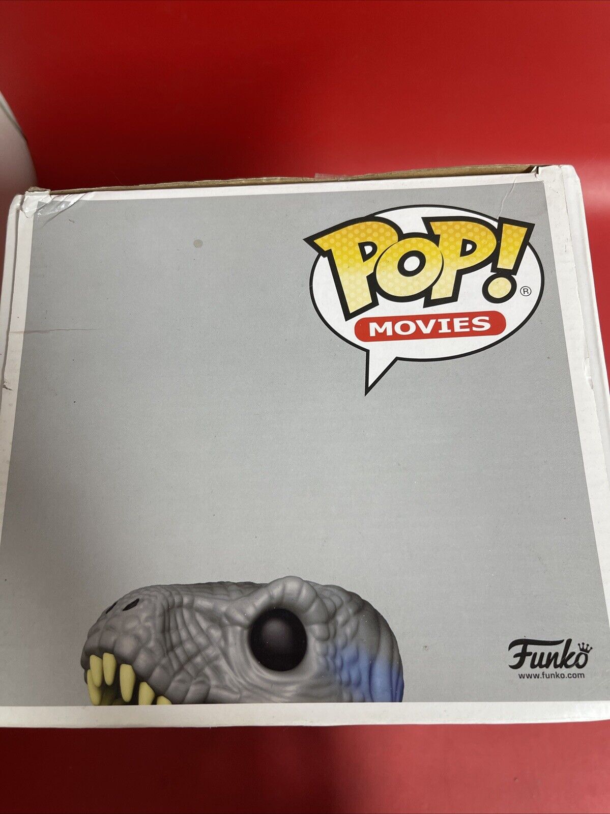 Funko Pop! BLUE Jurassic World #1077 Walmart Exclusive  JUMBO Box Damage!