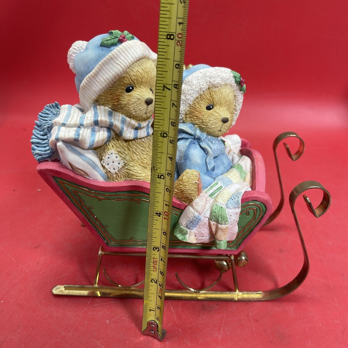 Cherished Teddies Large " Bundled Up For The Holidays" Musical 651435-Now Music