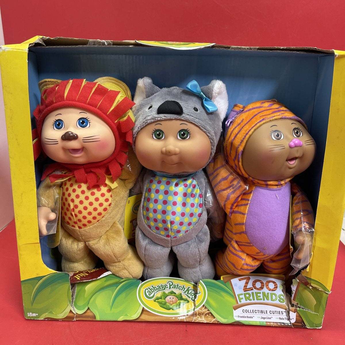 Cabbage Patch Kids Collectible Cuties Zoo Friends 3 Pack