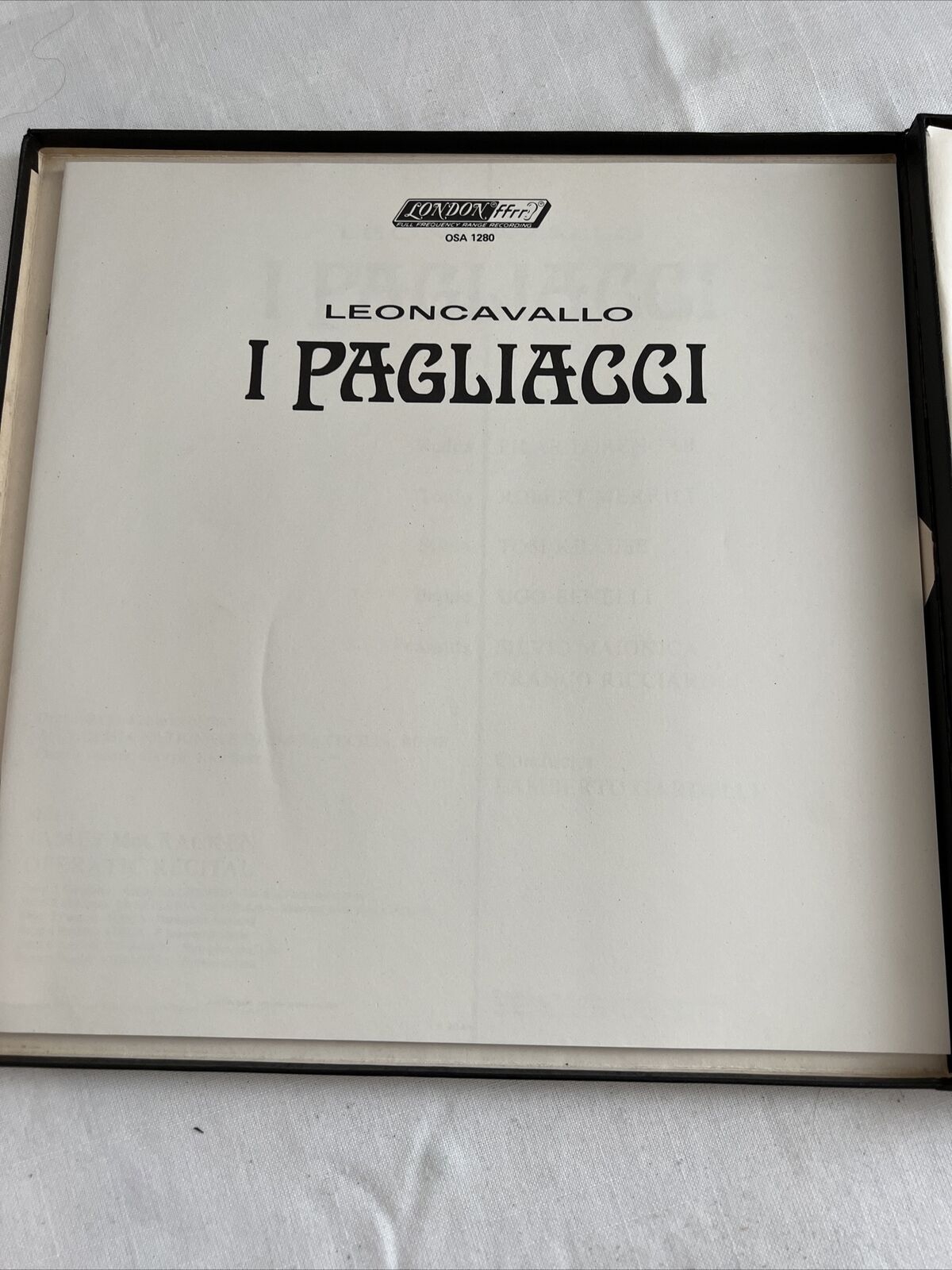 Vintage I Pagliacci  