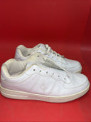 Baby Phat White Leather Sneakers Shoes w Jewel Embellishment Womens Size 8