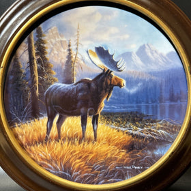 Dominion China Lords of the Wilderness Collector Plate - 'His Domain: Moose'