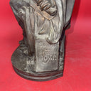 Vintage Regule Statue Signed E.PARTY ? Literary Academic Character