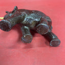 Antique hollow elephant figurine, original paint