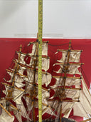 Vintage Wooden Ship Model