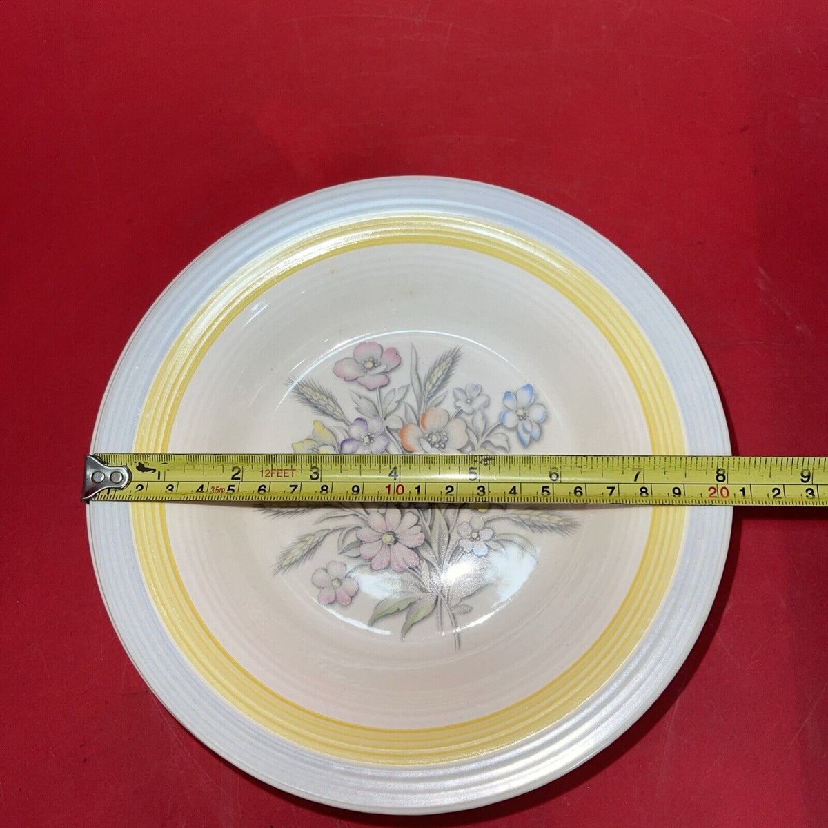 Vintage American Limoges TRIUMPH YELLOW Soup  Bowl Lot 5 (8”)