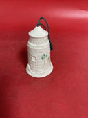 Belleek YOUGHALL LIGHTHOUSE  bell ornament RARE