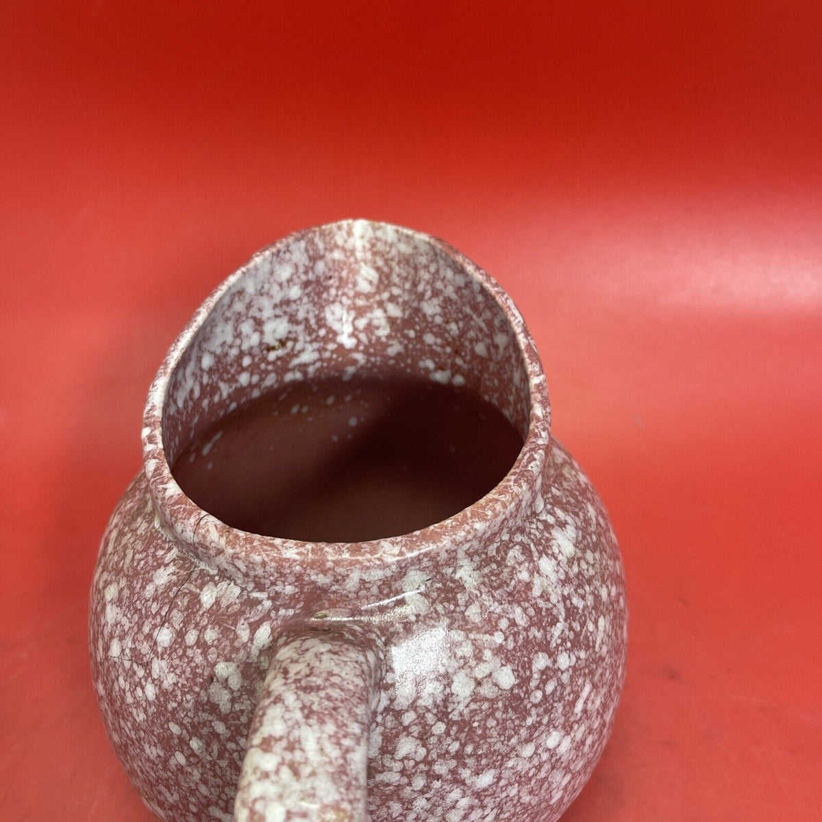 Spongeware Vintage Ball Jug with Ice Lip - #170 USA