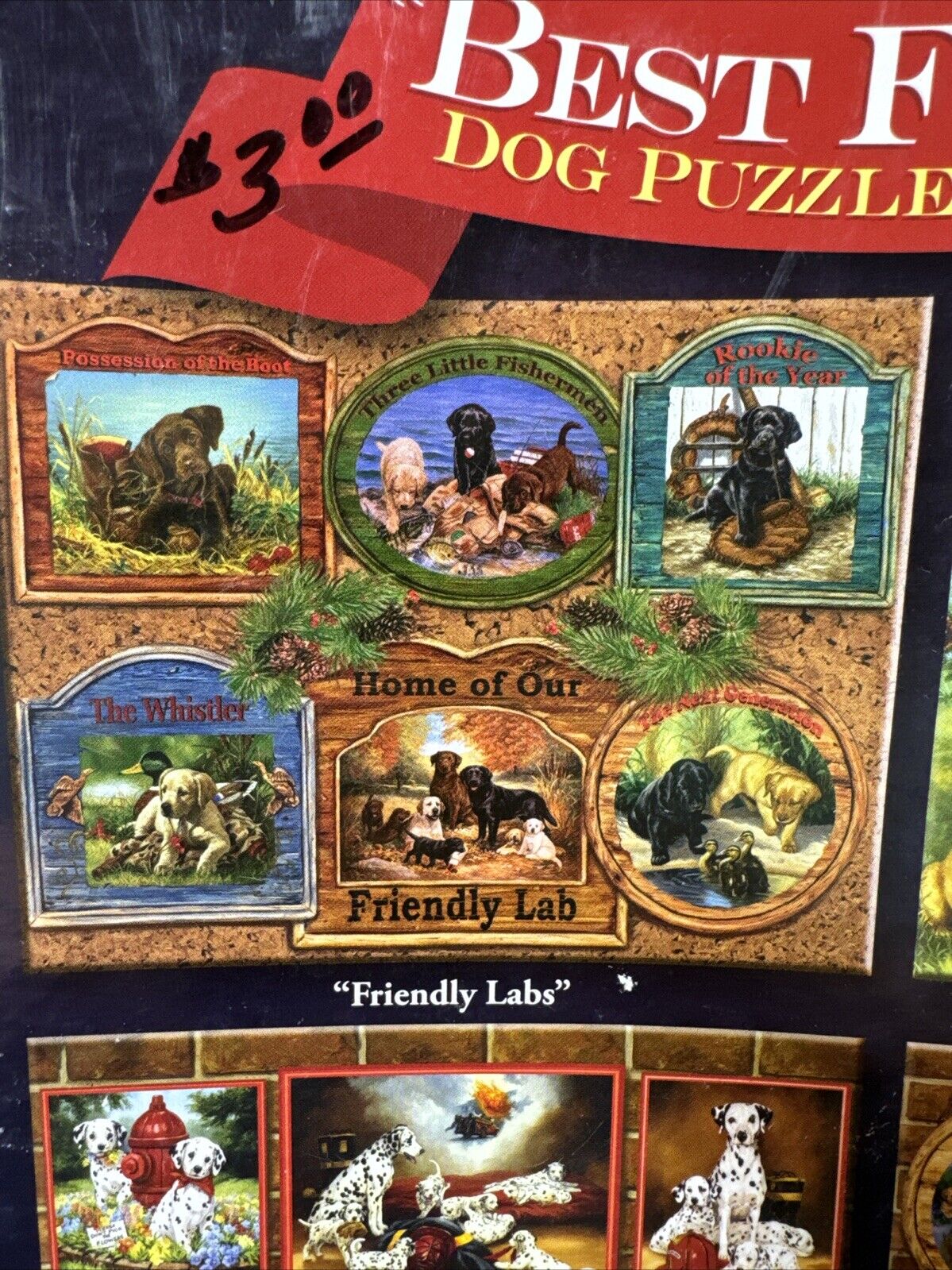 The Art Of Linda Pickens Best Friends Dog Puzzle Collection 4-500 Piece Puzzles