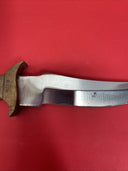 Vintage Pakistan 9" FULL TANG FIXED BLADE KNIFE w/Sheath. Hunting Knife