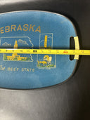 Vintage Nebraska Plastic Serving Tray 11.5x17.5