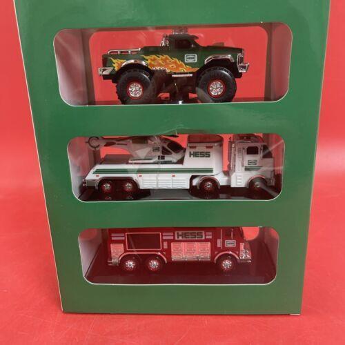 2017 Hess Mini Collection Set of 3 Vehicles Monster Emergency Helicopter 