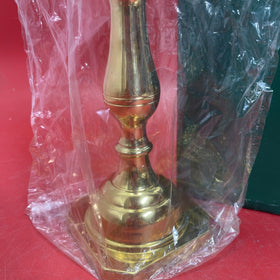 Vintage Brass Candlestick Holder 12in