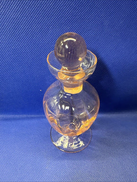 Vintage Glass Perfume Bottle with Stopper
