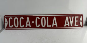 Heavy Vintage coke Coca-Cola Ave/ Advertisement Street Sign 32x6