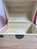 3 Wood Box ,Decorative Piece for Storage Display ,Front Hinge and Side Handles