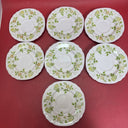 VTG  x7  Nikko Ironstone Japan JONQUIL Teacup Saucers 5 7/8” Yellow Discontinued