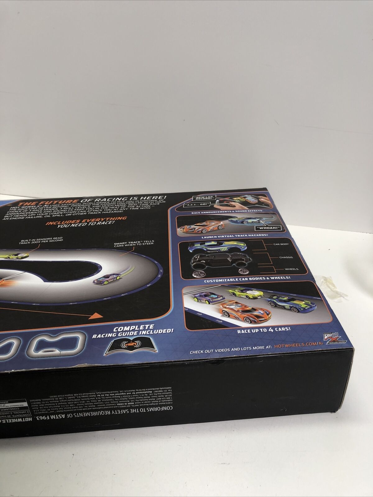 HotWheels Ai Intelligent Race System Hot Wheels Slot Less Race Track Smart Car
