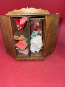 Vintage Bedroom Dresser with Mirror and Wardrobe by Hall's Lifetime Toys