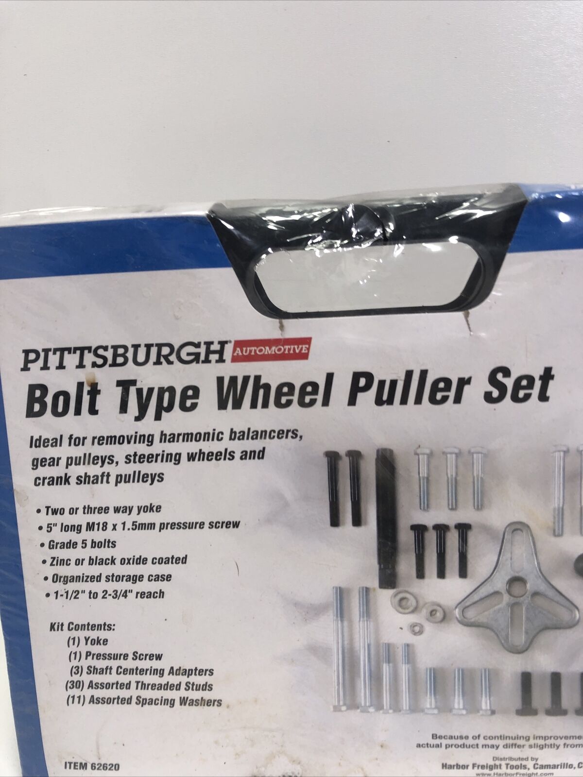 Pittsburgh Automotive 62620 Bolt Type Wheel Puller Set 