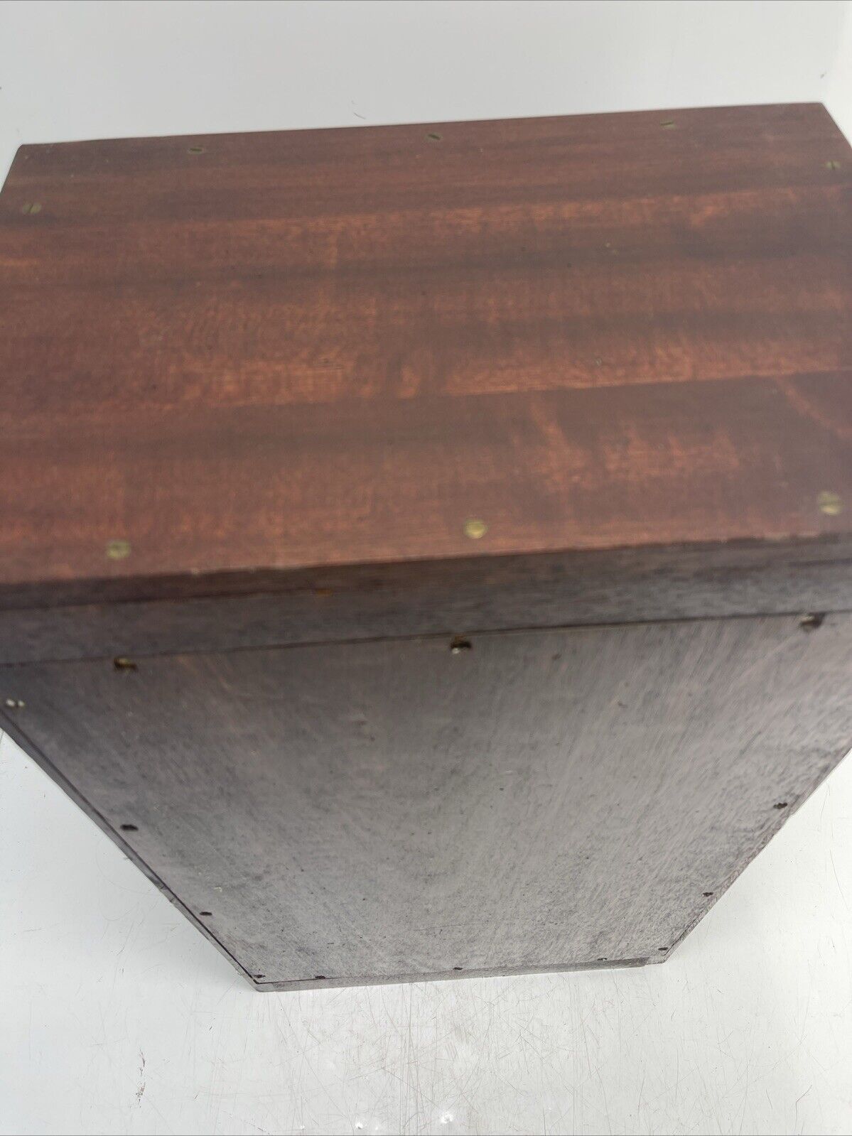 Wooden Cabinet Box Display Glass 23”x 13”x 9”