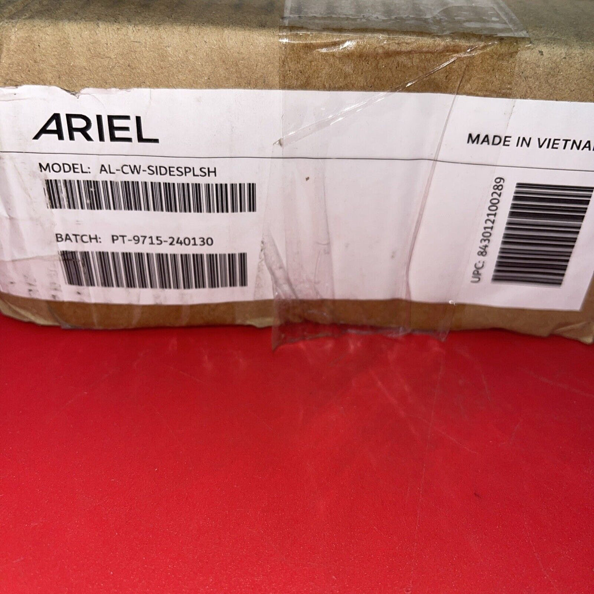 Ariel AL-CW-SIDESPLSH Ariel  Marble Vanity Side Splash - White