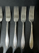 Oneida Community Par Plate Forks And Teaspoons/ Lot Of 14