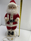 VTG Orginal Motion-ettes of Christmas sculptured Porcelite Santa Figure - Moves