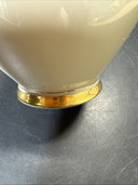 Vintage Fitz &Floyd Classic Gold and White Vase “Palais” 4.5”