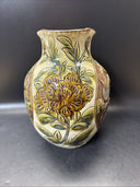 Vintage Original Japanese Pottery Pitcher 9.5” Tall