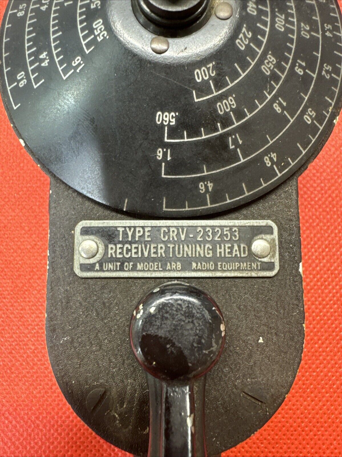 TYPE  CRV-23253 Receiver Tuning Head A Unit Of Model ARB Radio Equipment