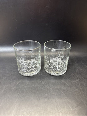 Vintage Glass Flying Aircraft Aviation RNZAF Museum / Lot Of 2