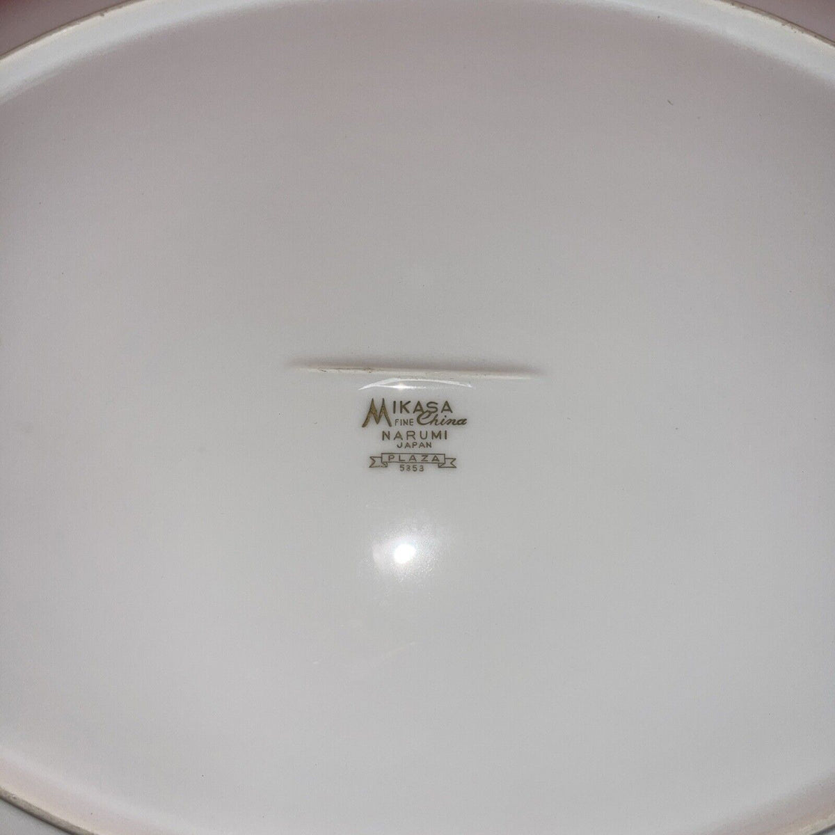 A Mikasa Fine China Narumi Large Serving Platter &  Divided Dish  #5353