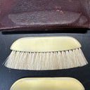 Antique Travelers Clothes Brushes In The Case, Made In Germany/Set Of 2