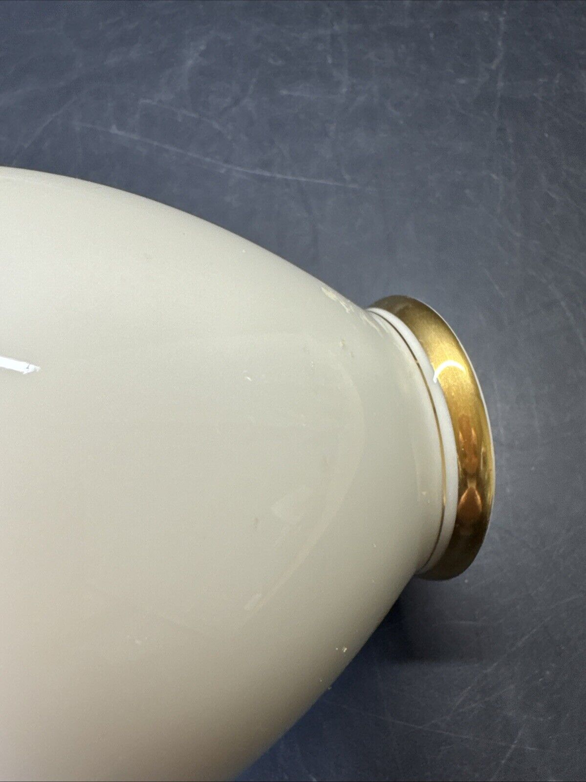 Vintage Fitz &Floyd Classic Gold and White Vase “Palais” 4.5”